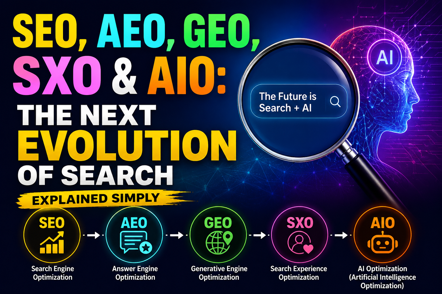 SEO, AEO, GEO, SXO & AIO: The Next Evolution of Search