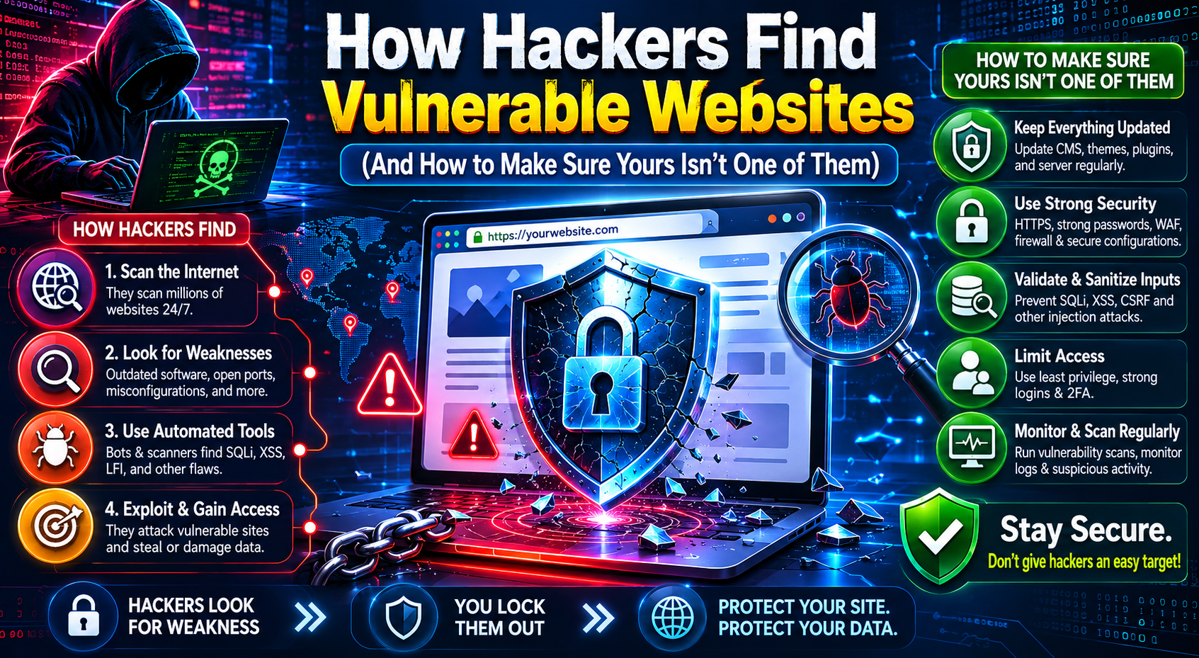 How Hackers Find Vulnerable Websites (And How to Make Sure Yours Isn’t One of Them)