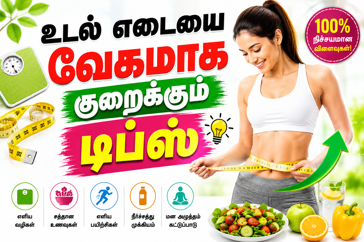 உடல் எடையை வேகமாக குறைக்கும் டிப்ஸ்