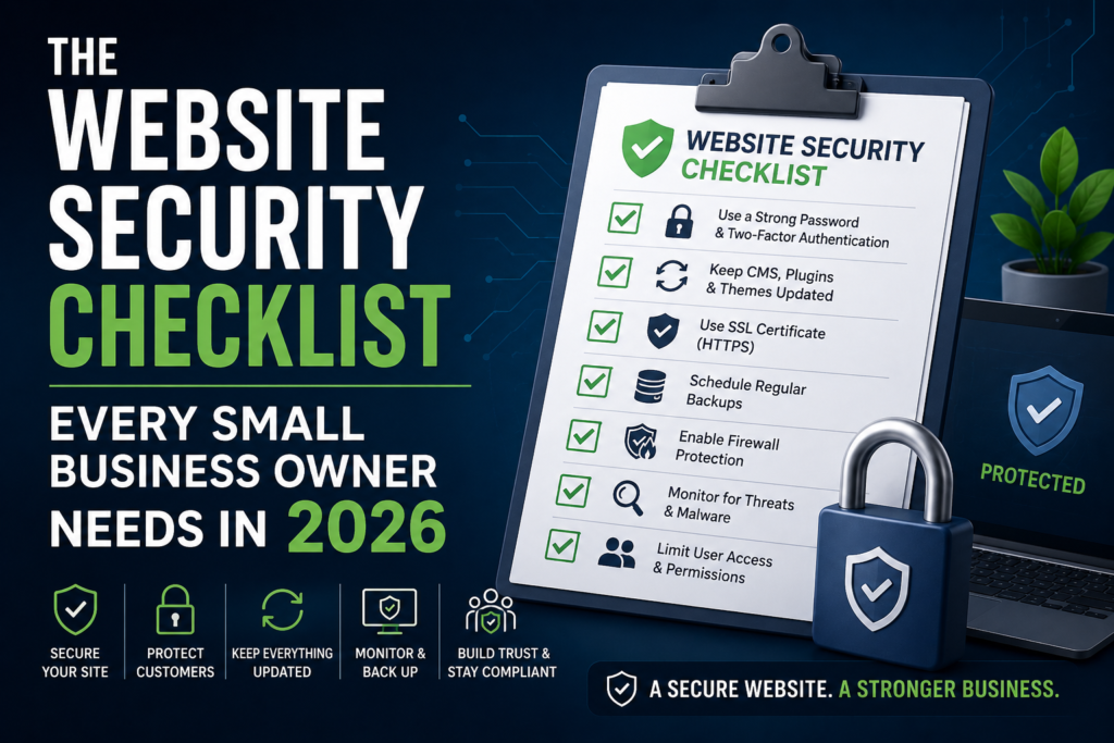 website security checklist in 2026