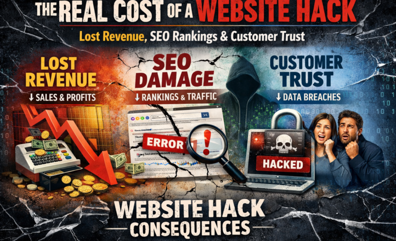 The Real Cost of a Website Hack: Lost Revenue, SEO Rankings & Customer Trust