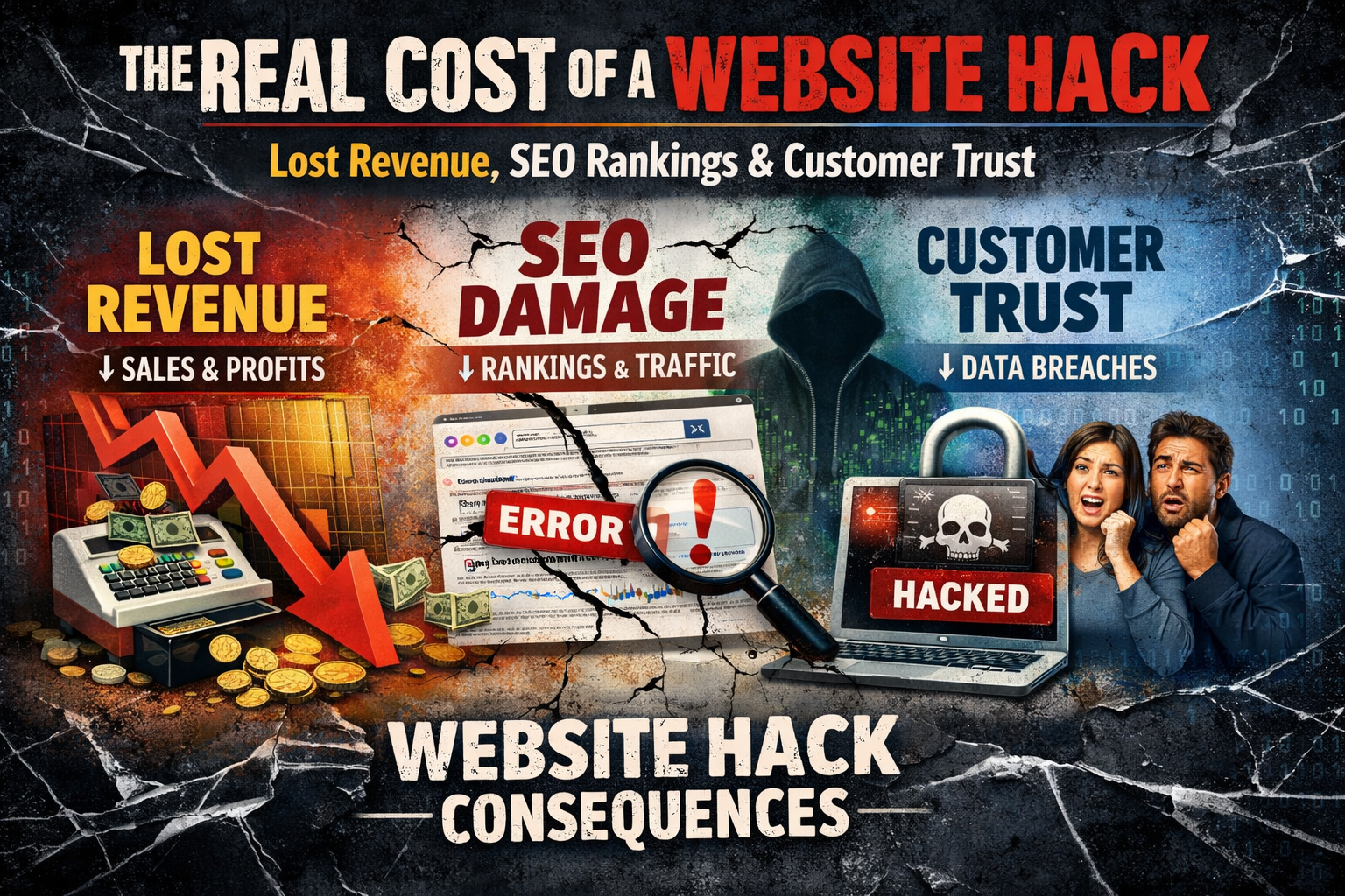 The Real Cost of a Website Hack: Lost Revenue, SEO Rankings & Customer Trust