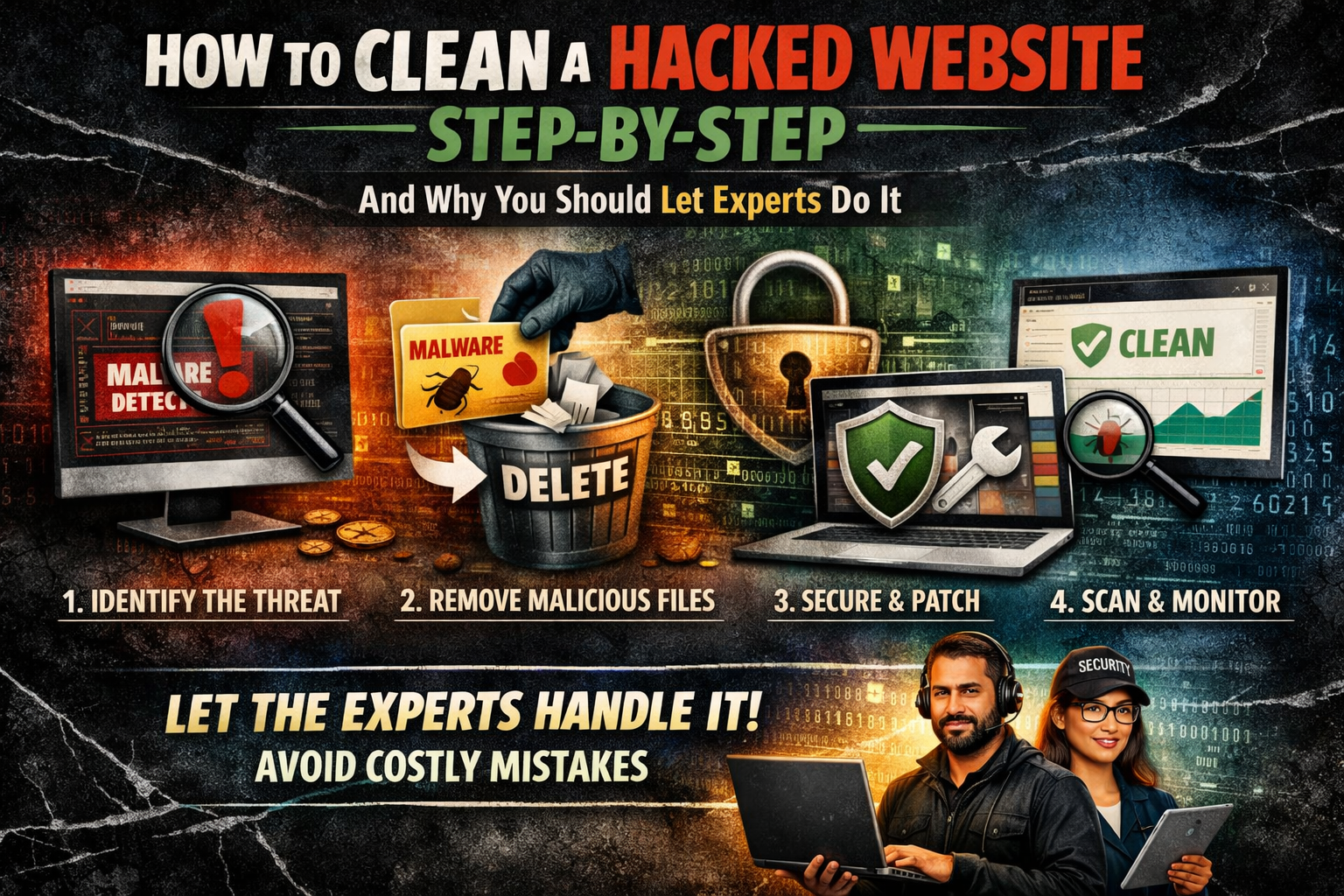 How to Clean a Hacked Website Step-by-Step (And Why You Should Let Experts Do It)