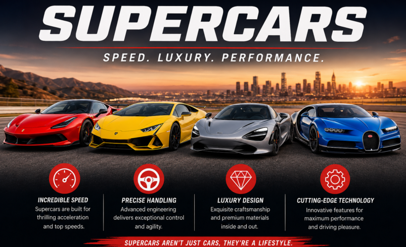 Supercars: The Ultimate Blend of Speed, Luxury, and Innovation
