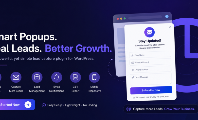 Best WordPress Popup Plugin Gracewell LeadForge